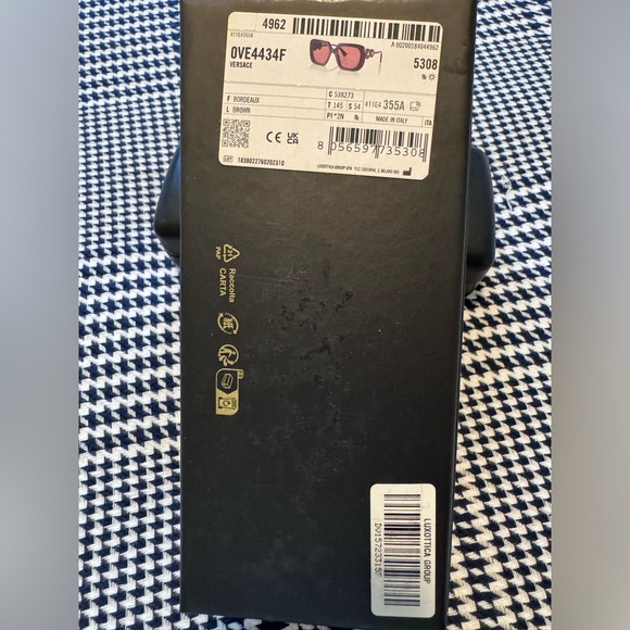 NEW‼️Versace VE4434 54mm Square Full Rim Bordeaux - Picture 4 of 17